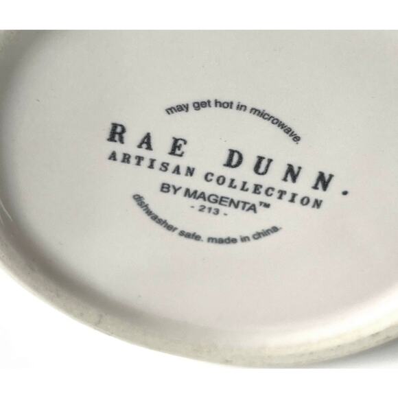 Rae Dunn Ceramic Eggnog Mug Coffee Tea Cup Large 16oz Christmas Holiday White - Picture 2 of 3